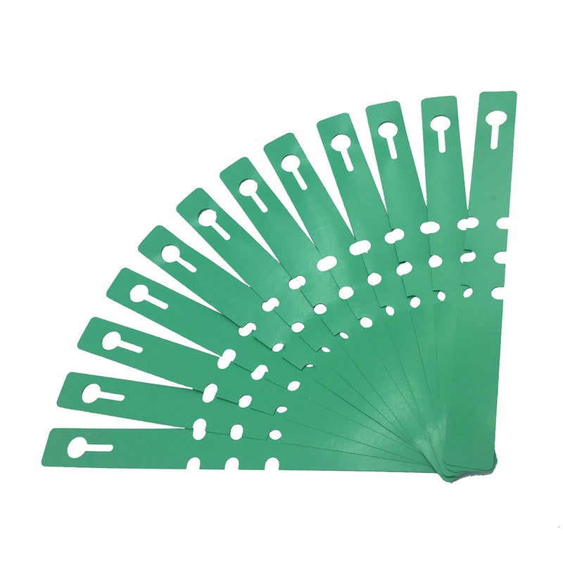 Mihey 500PCS 5 Colors Wrap Around Plastic Tree Tag Plant Garden Labels Nursery Garden Tag with 3 Adjustable Loop Sizes - Image 3